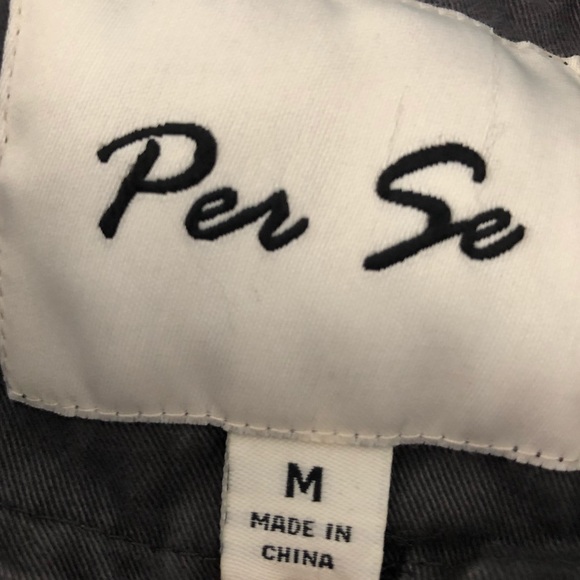Per Se Gray Utility Jacket Size Medium - Picture 5 of 6